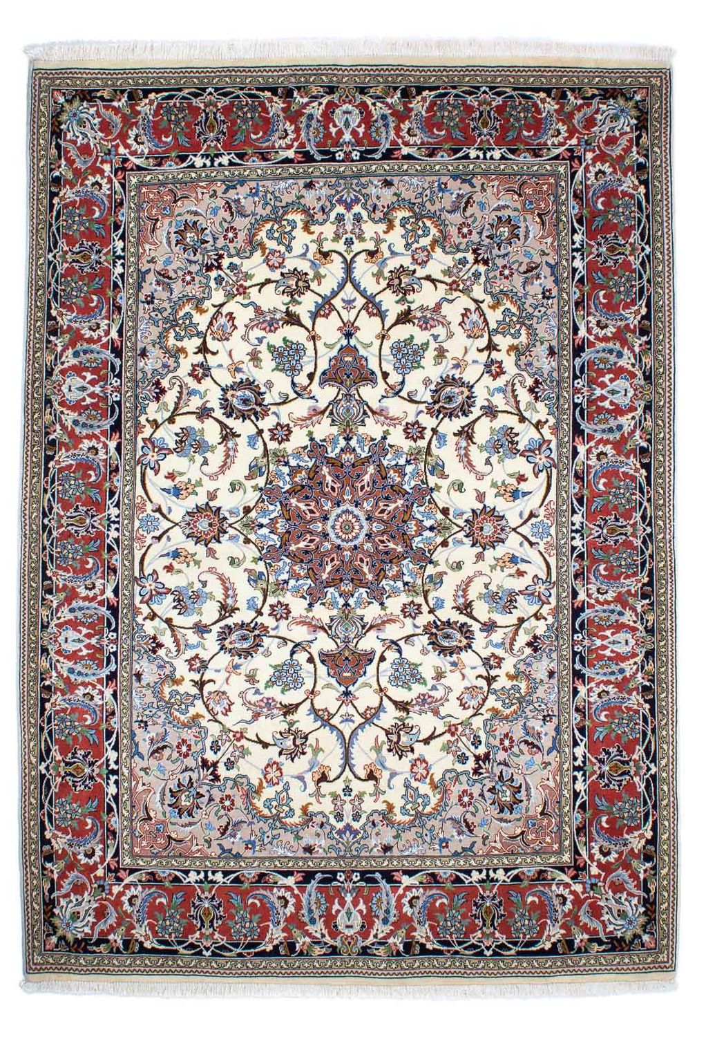 Persisk tæppe - Ghom - 253 x 180 cm - beige
