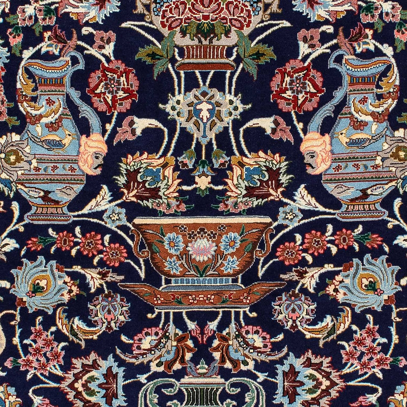 Persisk tæppe - Ghom - 188 x 135 cm - mørkeblå