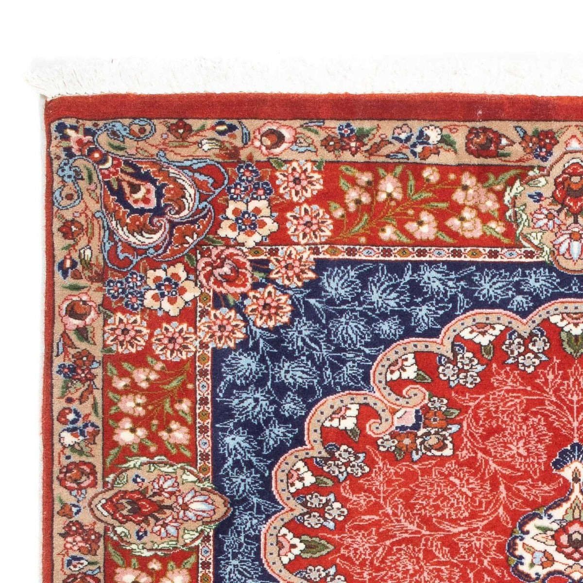 Persisk tæppe - Ghom - 111 x 93 cm - rust