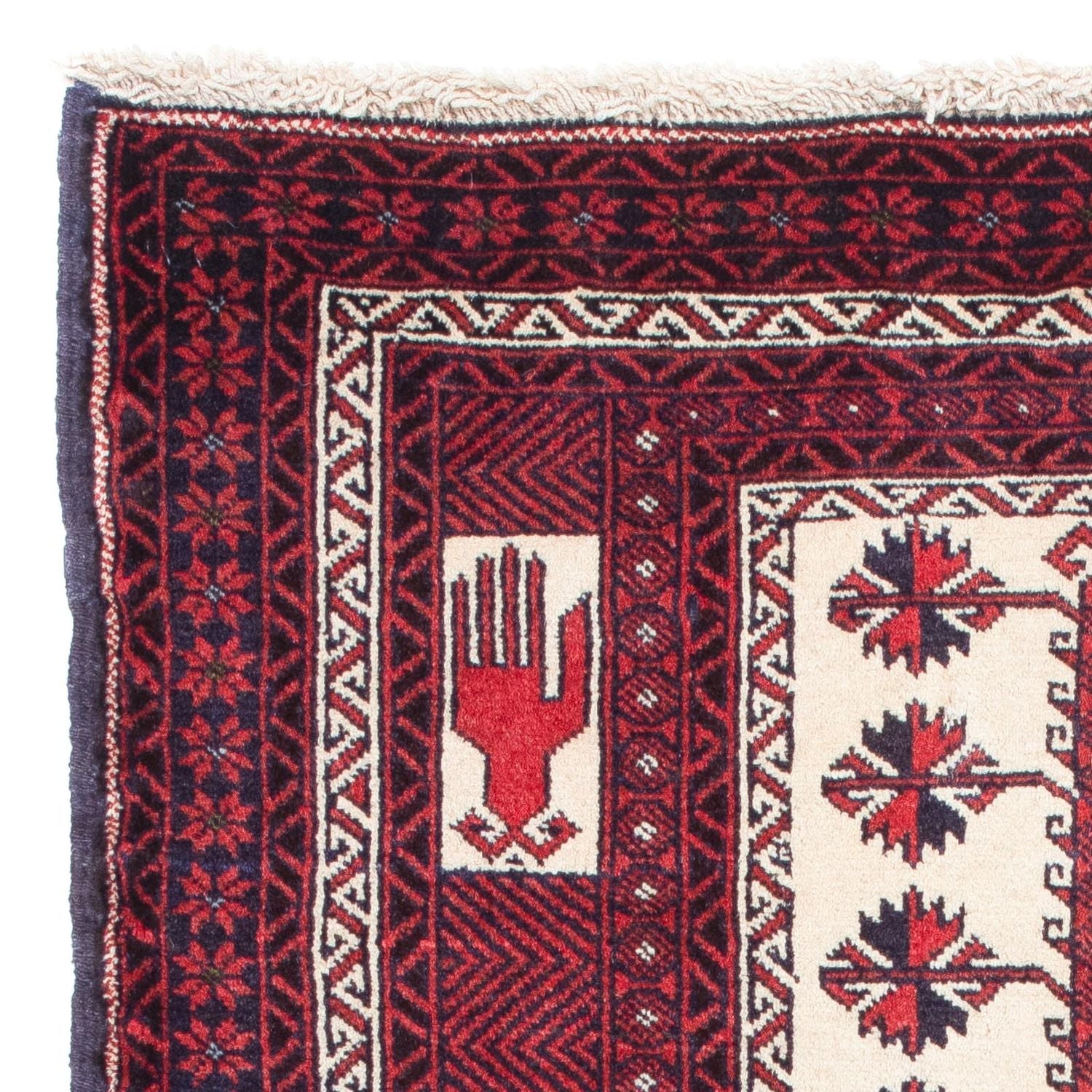 Baluch-tæppe - 136 x 89 cm - rød