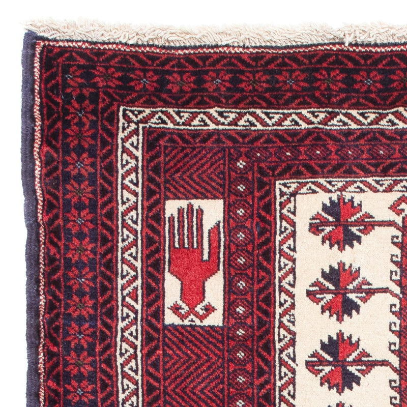 Baluch-tæppe - 136 x 89 cm - rød