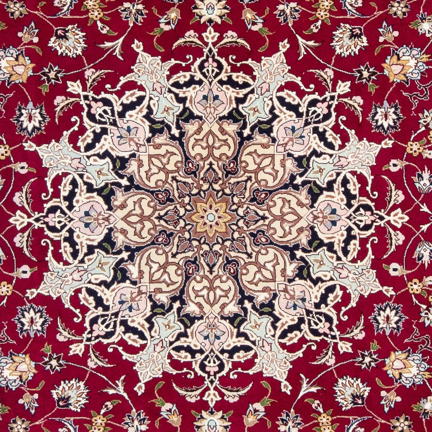 Persisk tæppe - Tabriz - Royal - 292 x 204 cm - mørkerød