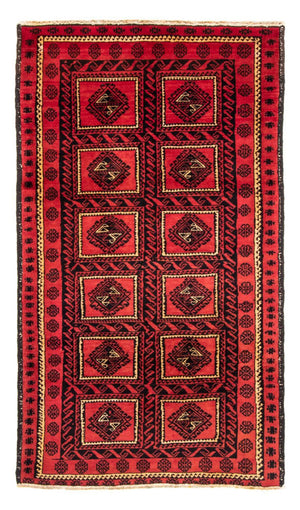 Løber Baluch-tæppe - 198 x 110 cm - rød