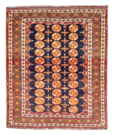 Baluch-tæppe 139x174cm - Persisk tæppe - mørkeblå