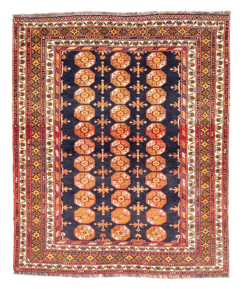 Baluch-tæppe firkantet  - 174 x 139 cm - mørkeblå