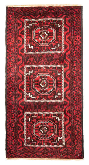 Løber Baluch-tæppe - 222 x 112 cm - rød