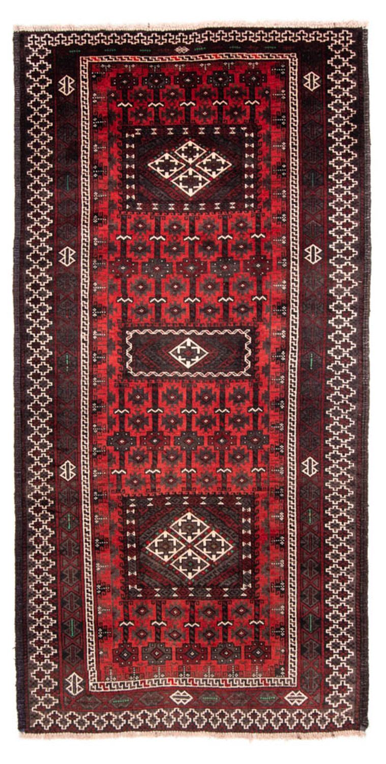 Løber Baluch-tæppe - 236 x 118 cm - rød