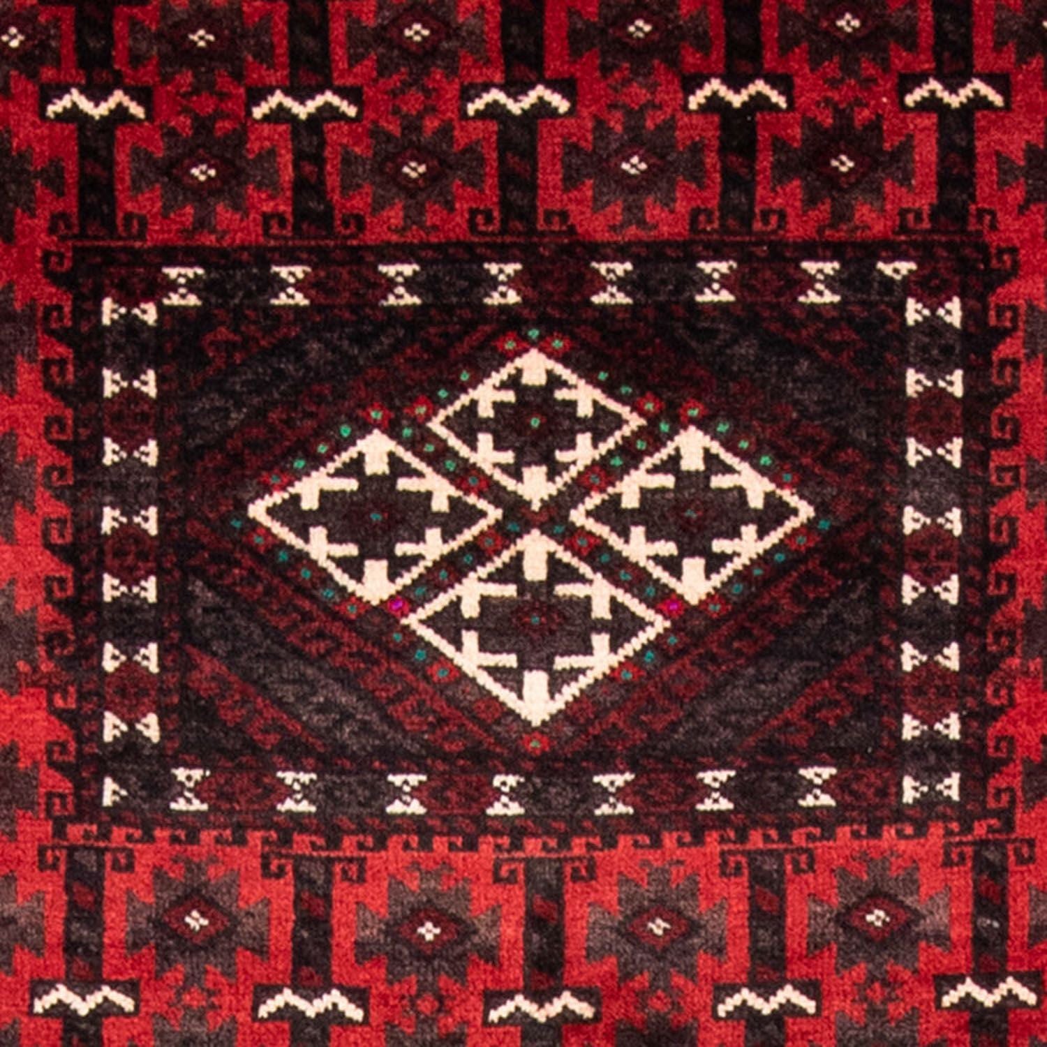 Løber Baluch-tæppe - 236 x 118 cm - rød