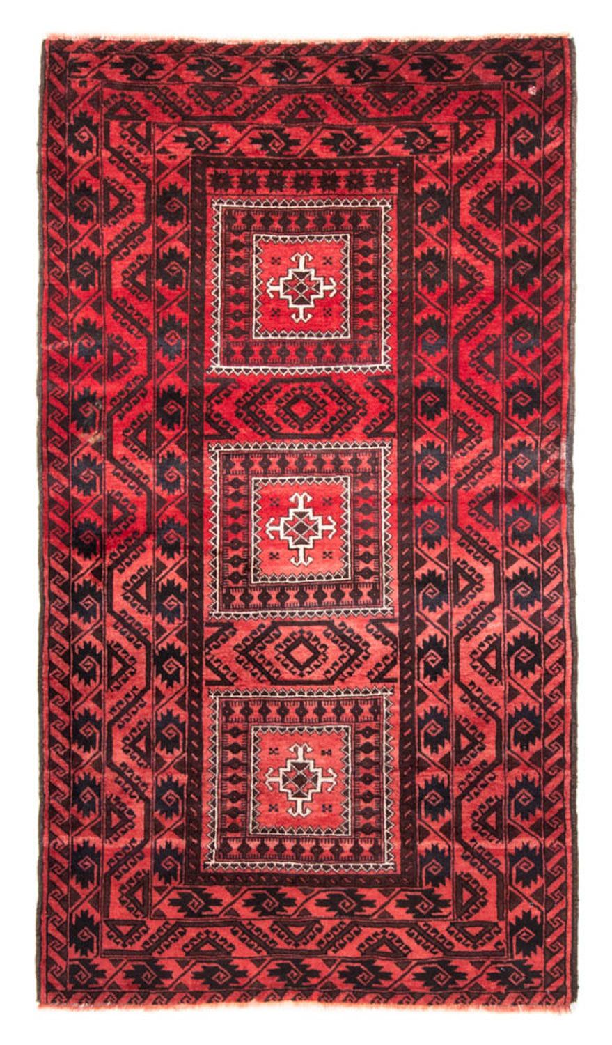 Løber Baluch-tæppe - 207 x 112 cm - rød
