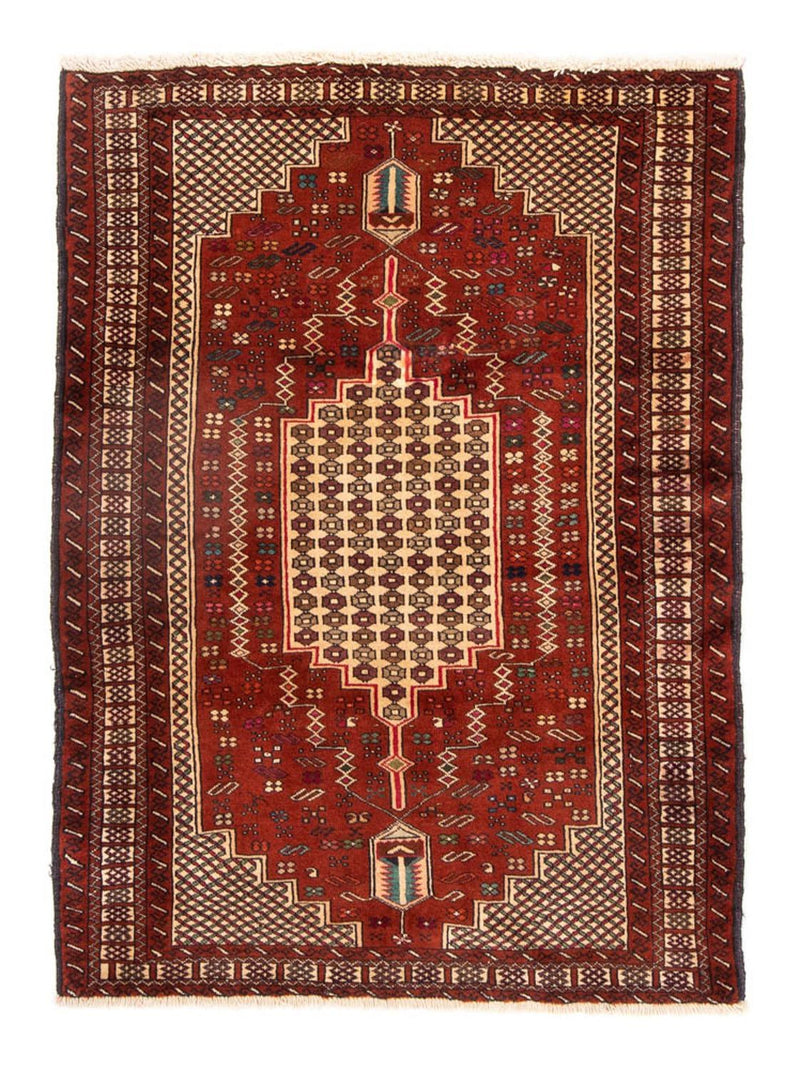 Baluch-tæppe firkantet  - 174 x 133 cm - rød