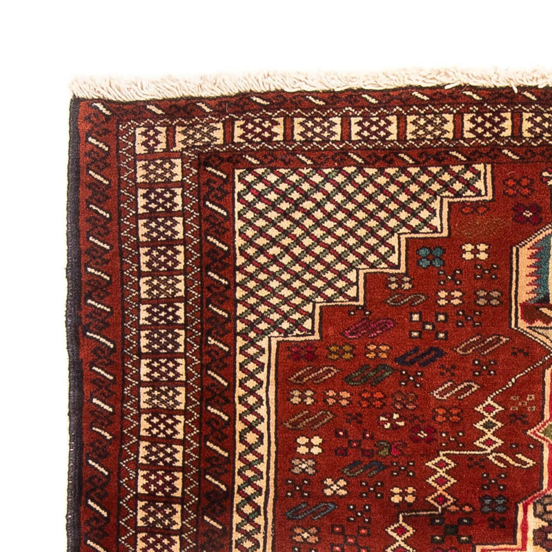 Baluch-tæppe firkantet  - 174 x 133 cm - rød