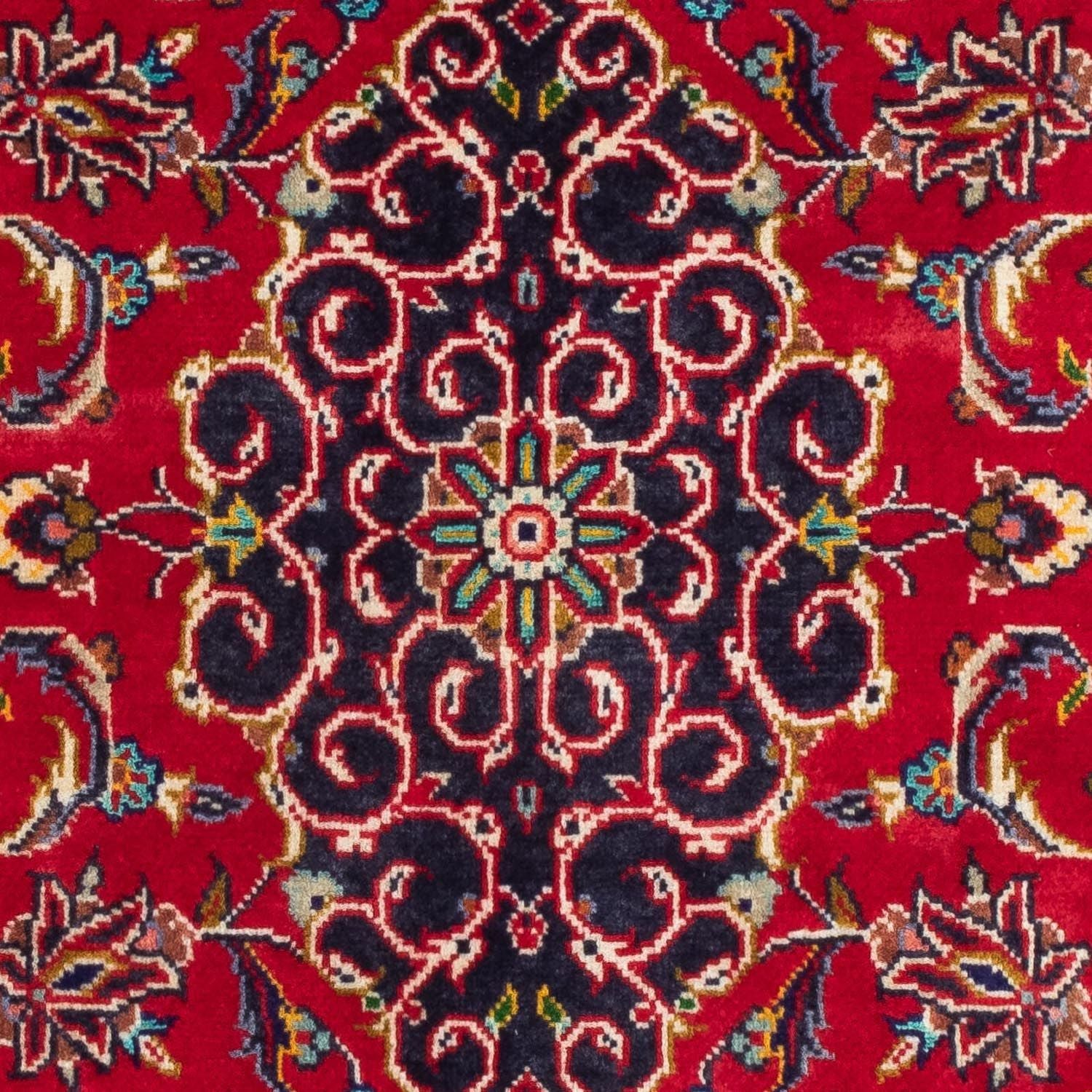 Persisk tæppe - Keshan - 130 x 68 cm - rød