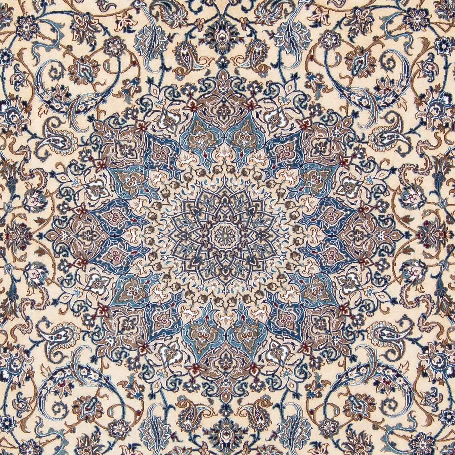 Persisk tæppe - Nain - Premium - 360 x 244 cm - beige