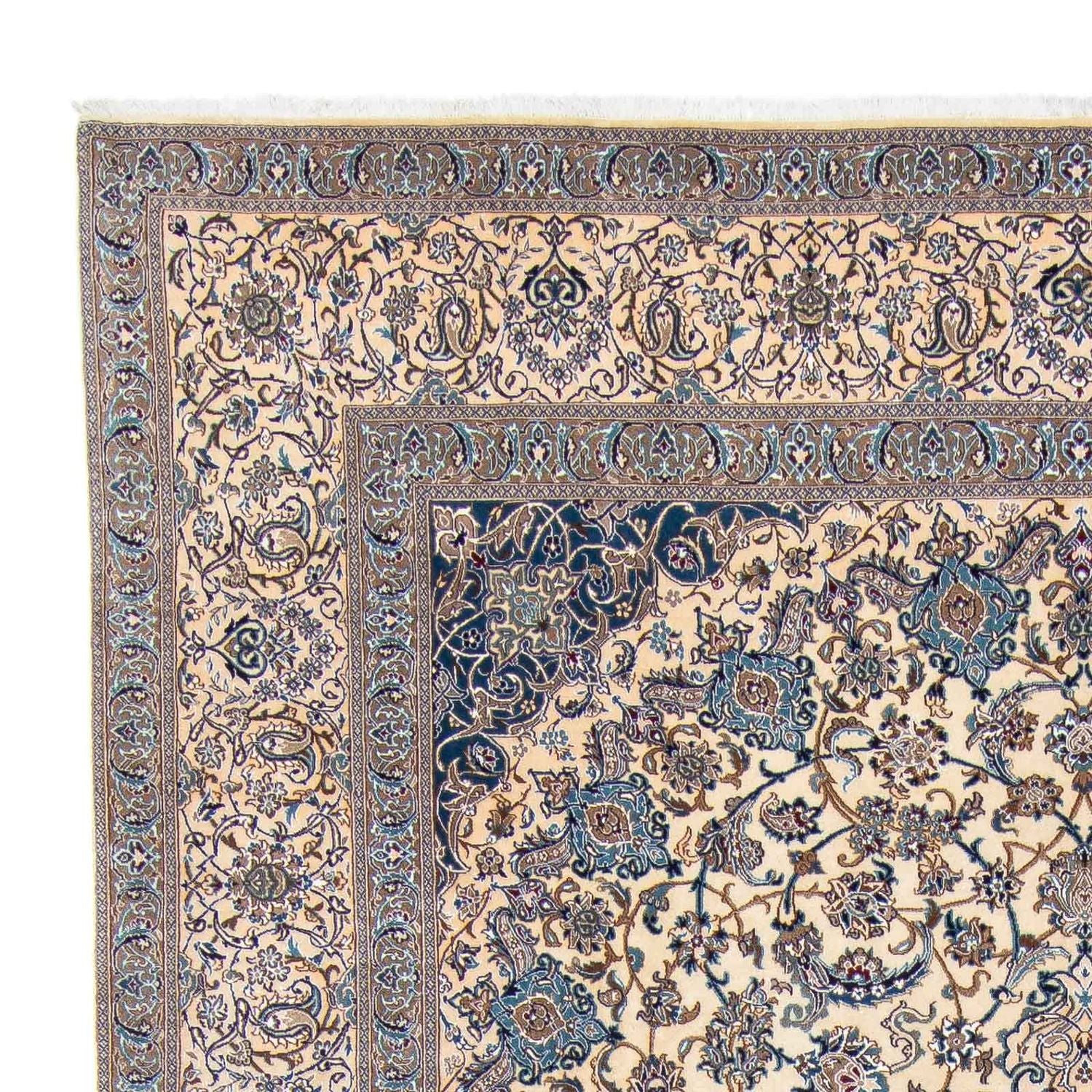 Persisk tæppe - Nain - Premium - 360 x 244 cm - beige