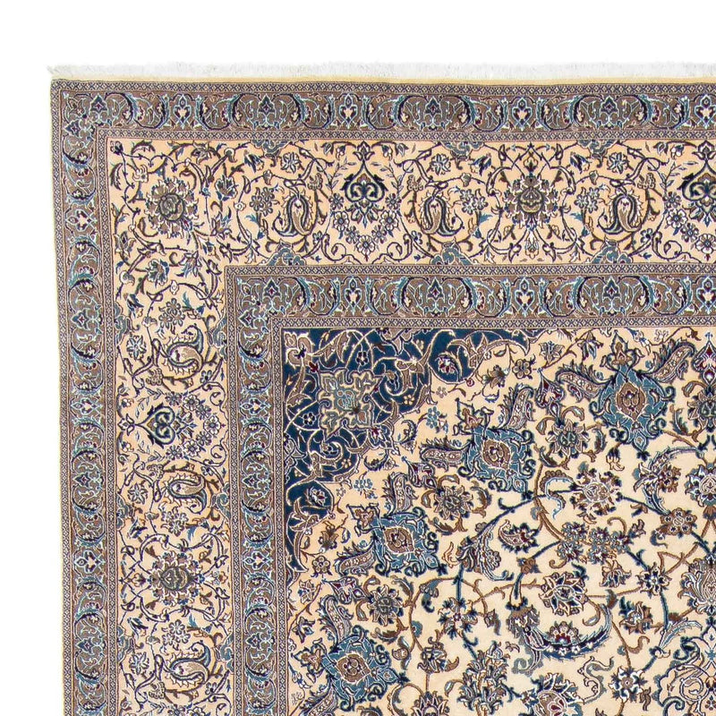Persisk tæppe - Nain - Premium - 360 x 244 cm - beige