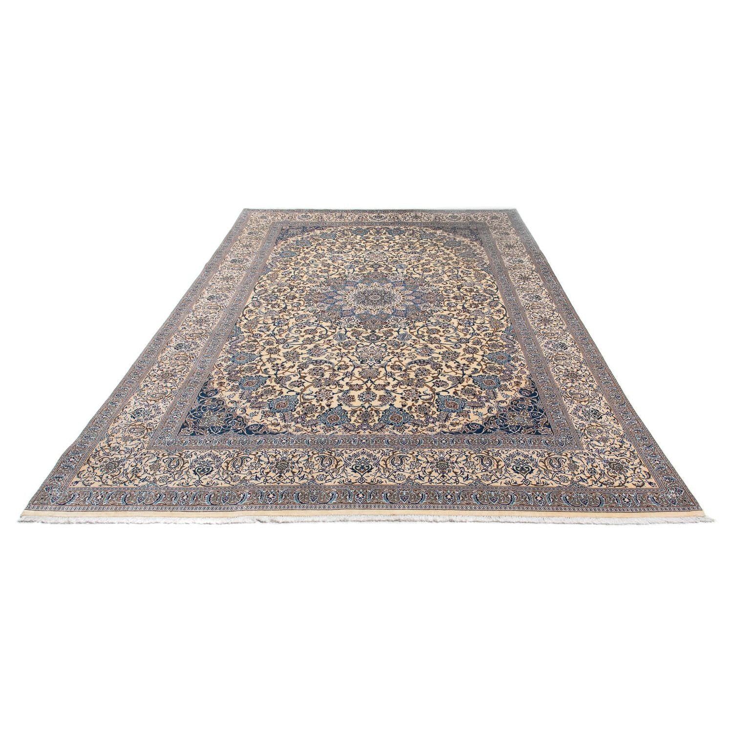 Persisk tæppe - Nain - Premium - 360 x 244 cm - beige
