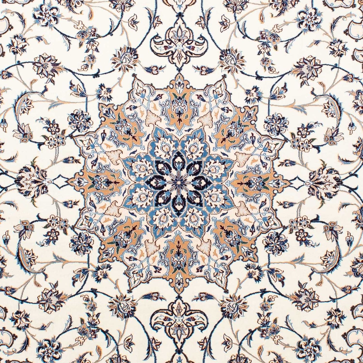 Persisk tæppe - Nain - Premium - 257 x 172 cm - beige