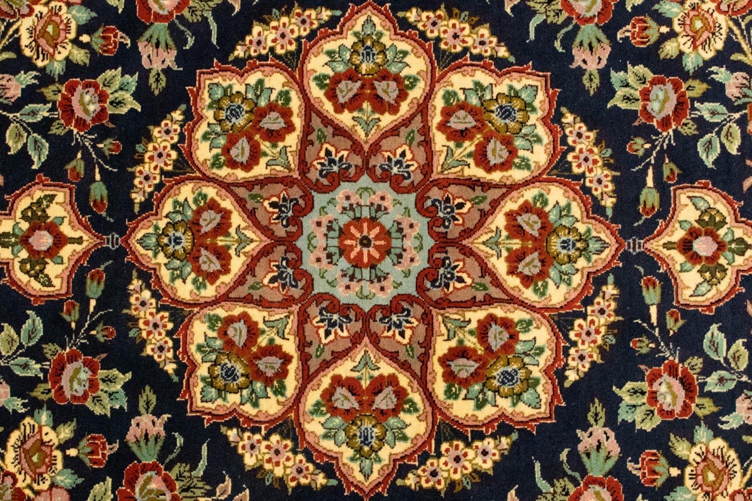 Persisk tæppe - Ghom - 170 x 108 cm - sort