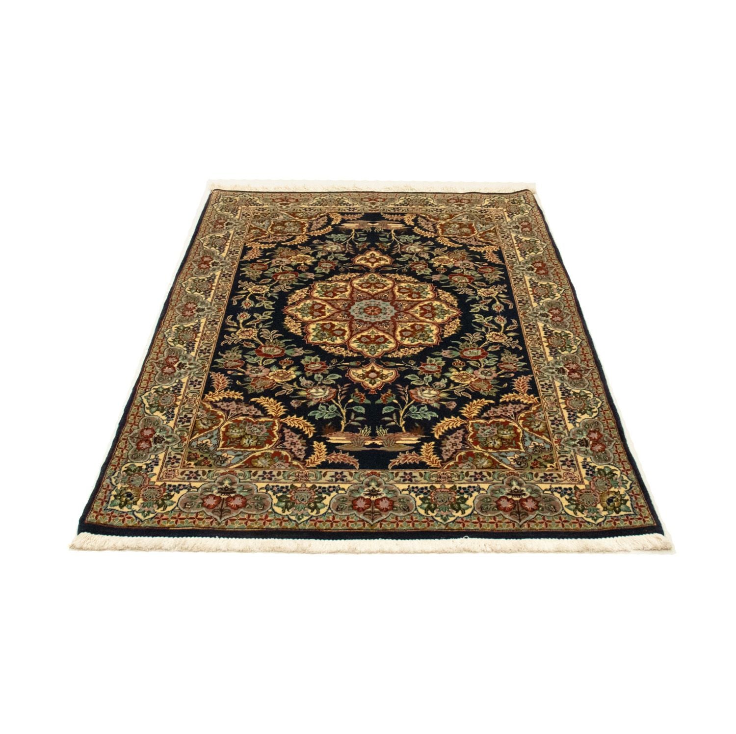 Persisk tæppe - Ghom - 170 x 108 cm - sort