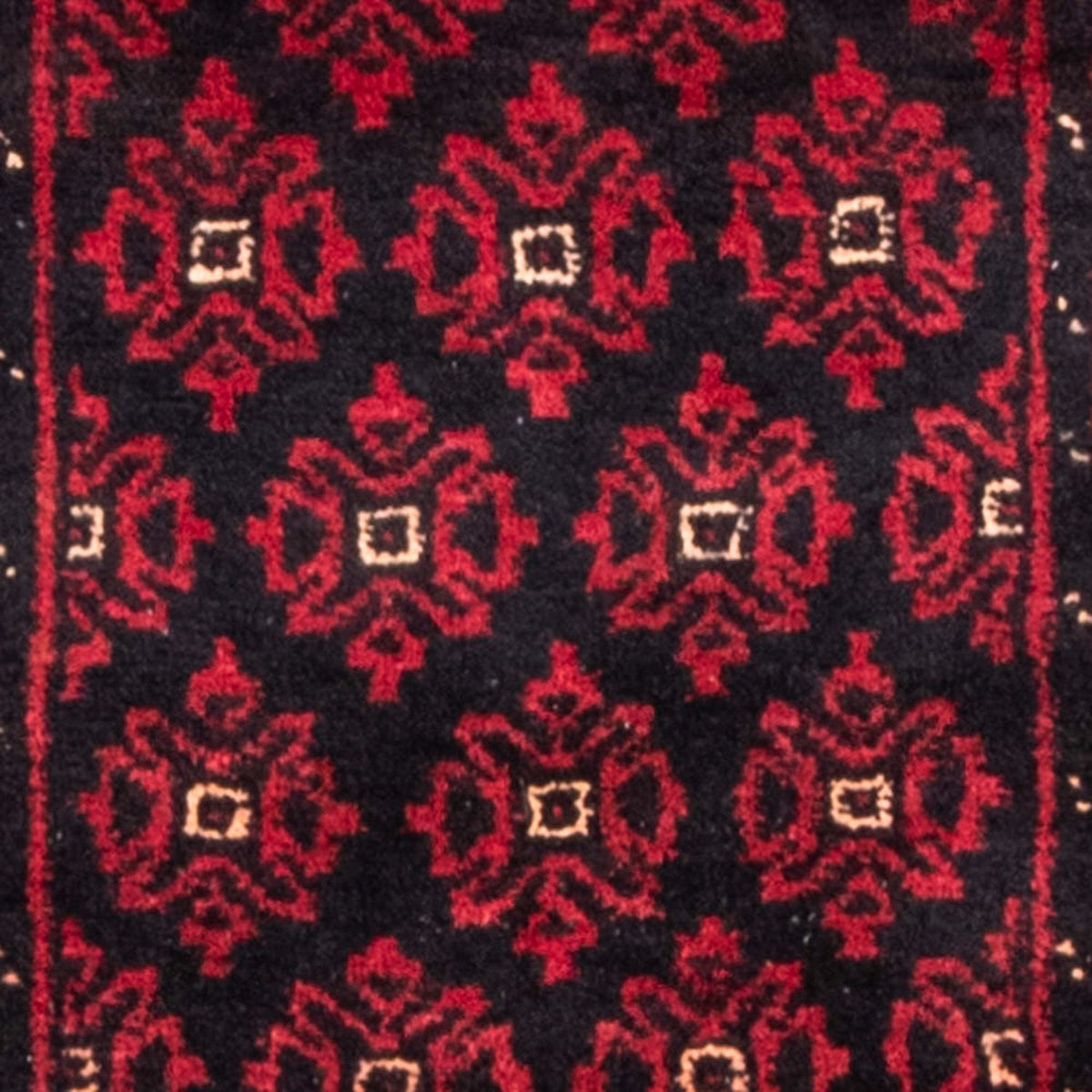 Løber Baluch-tæppe - 222 x 110 cm - mørkerød
