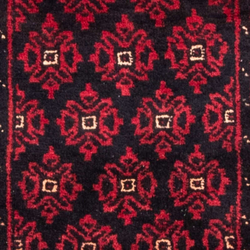 Løber Baluch-tæppe - 222 x 110 cm - mørkerød