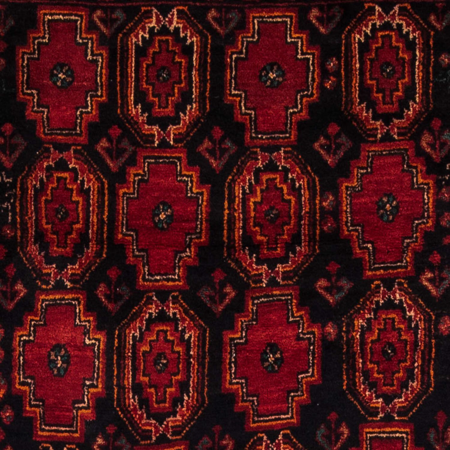 Løber Baluch-tæppe - 185 x 110 cm - mørkerød