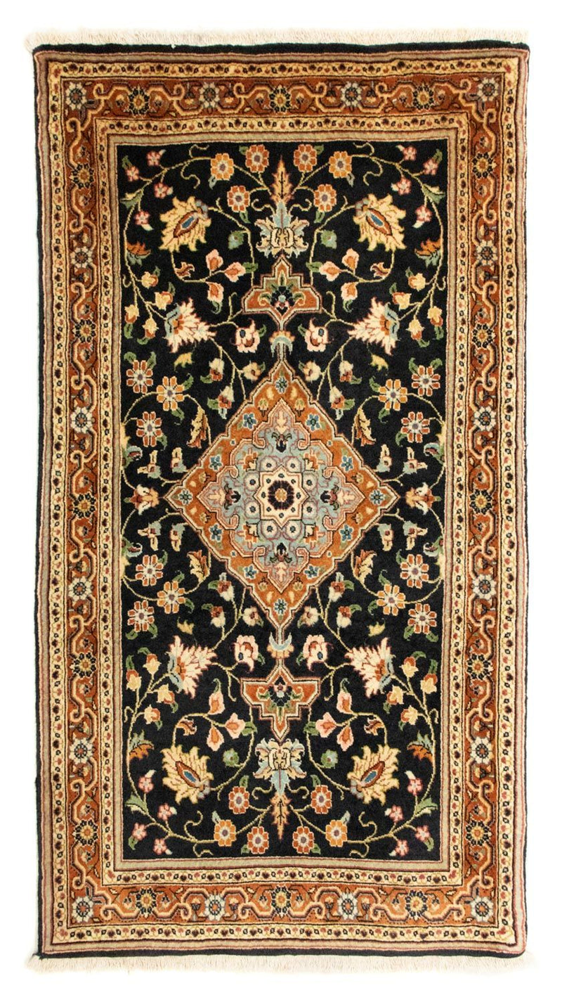 Persisk tæppe - Nomadisk - 136 x 73 cm - mørkeblå