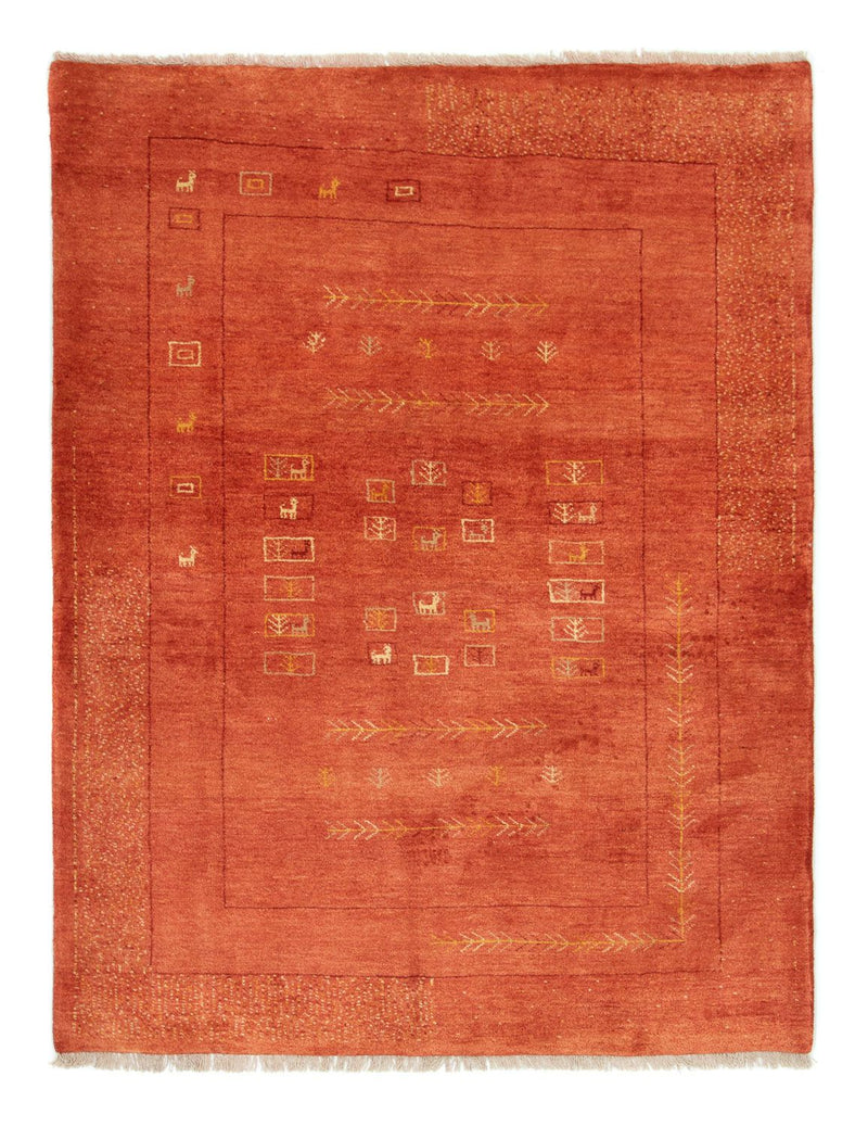 Gabbeh-tæppe - Persisk - 192 x 149 cm - rød