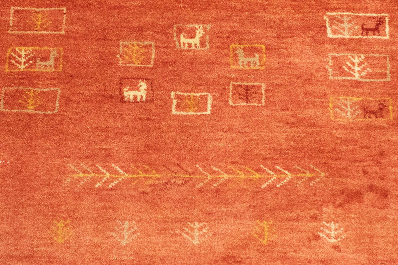 Gabbeh-tæppe - Persisk - 192 x 149 cm - rød