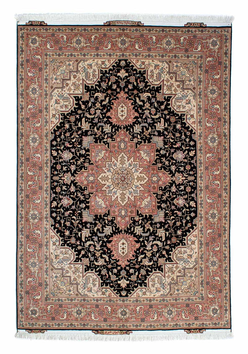 Persisk tæppe - Tabriz - Royal - 204 x 150 cm - mørkeblå