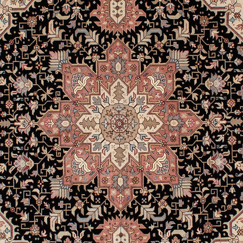 Persisk tæppe - Tabriz - Royal - 204 x 150 cm - mørkeblå