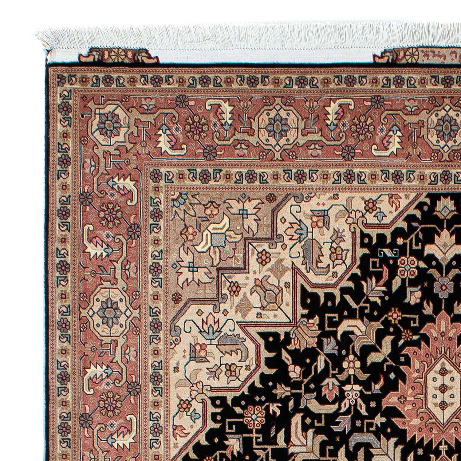 Persisk tæppe - Tabriz - Royal - 204 x 150 cm - mørkeblå