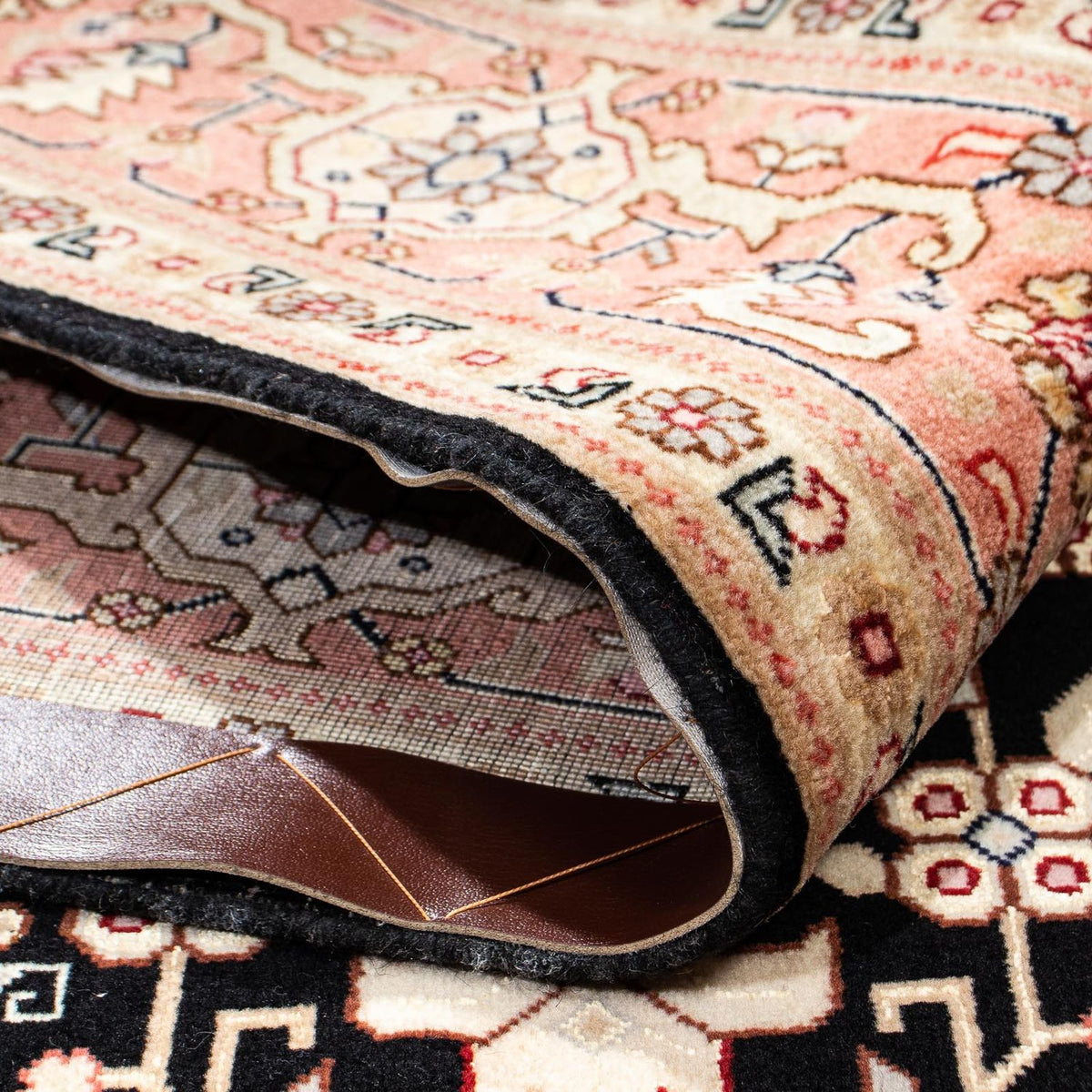 Persisk tæppe - Tabriz - Royal - 204 x 150 cm - mørkeblå