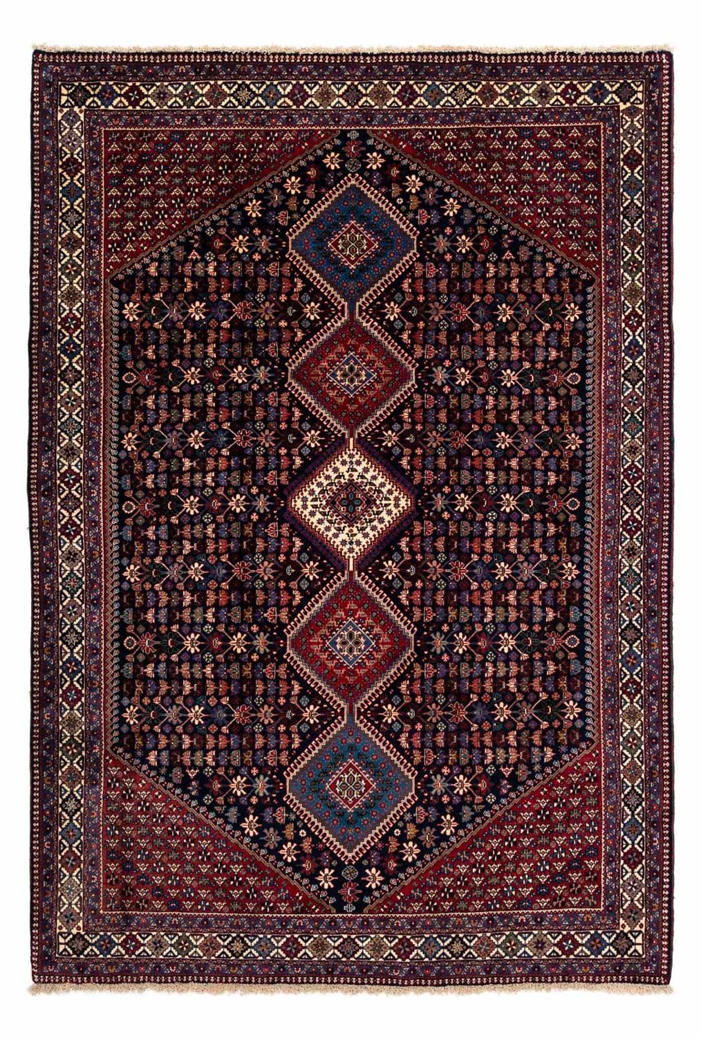 Persisk tæppe - Nomadisk - 304 x 208 cm - mørkeblå