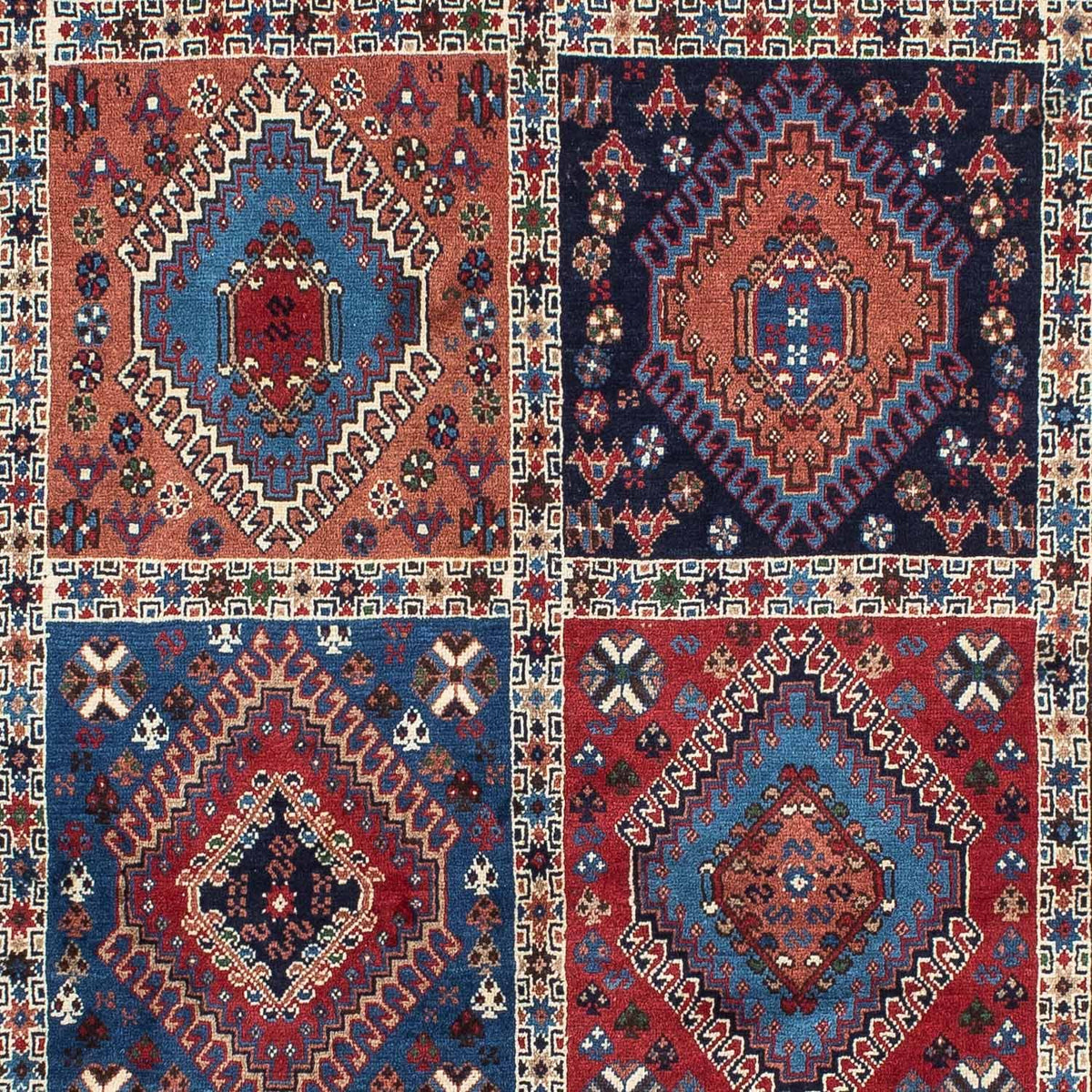 Persisk tæppe - Nomadisk - 152 x 102 cm - mørkeblå