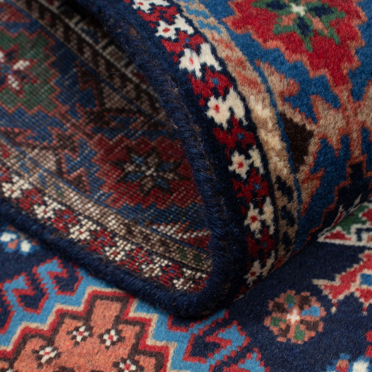 Persisk tæppe - Nomadisk - 152 x 102 cm - mørkeblå