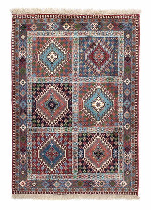Persisk tæppe - Nomadisk - 142 x 99 cm - lysrød