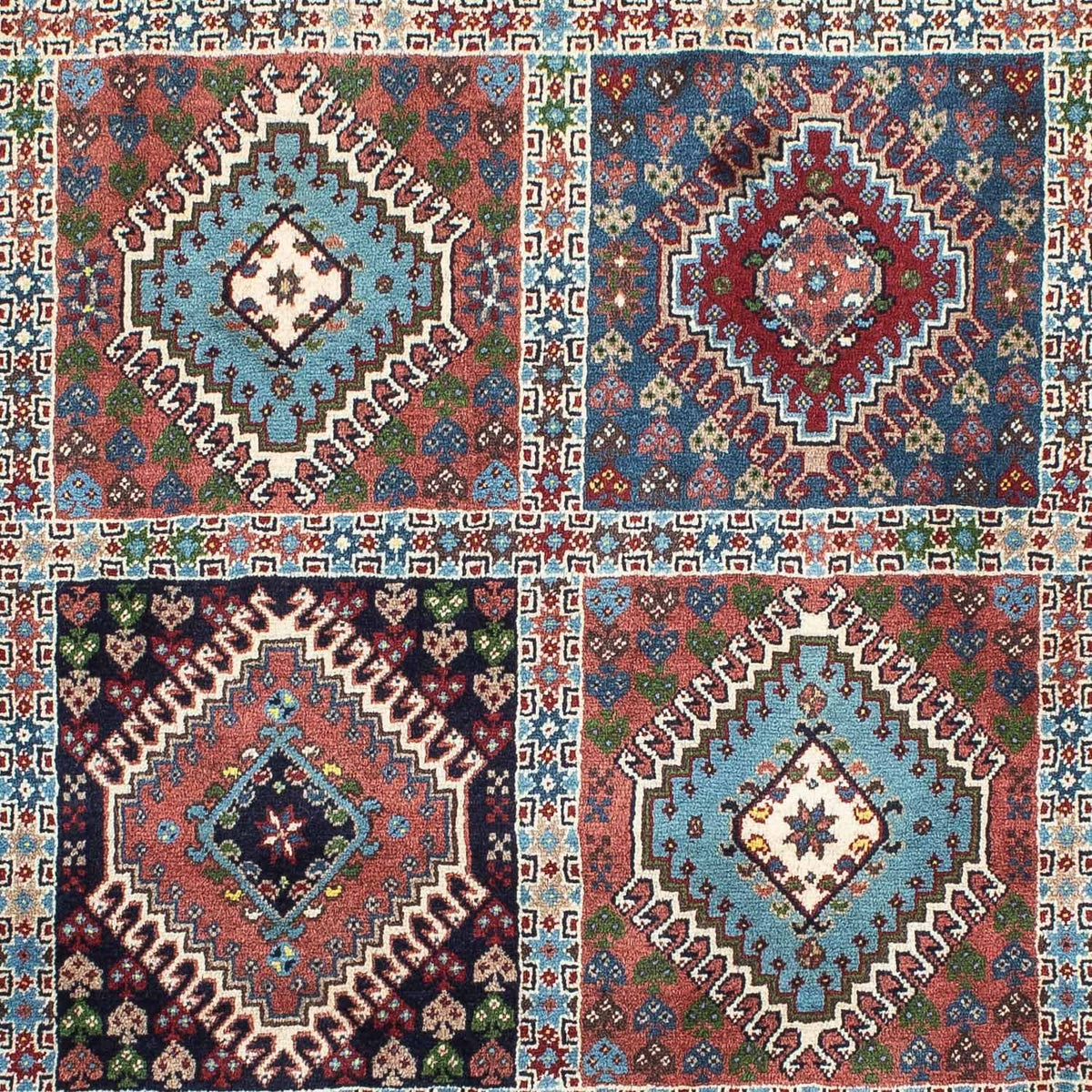 Persisk tæppe - Nomadisk - 142 x 99 cm - lysrød