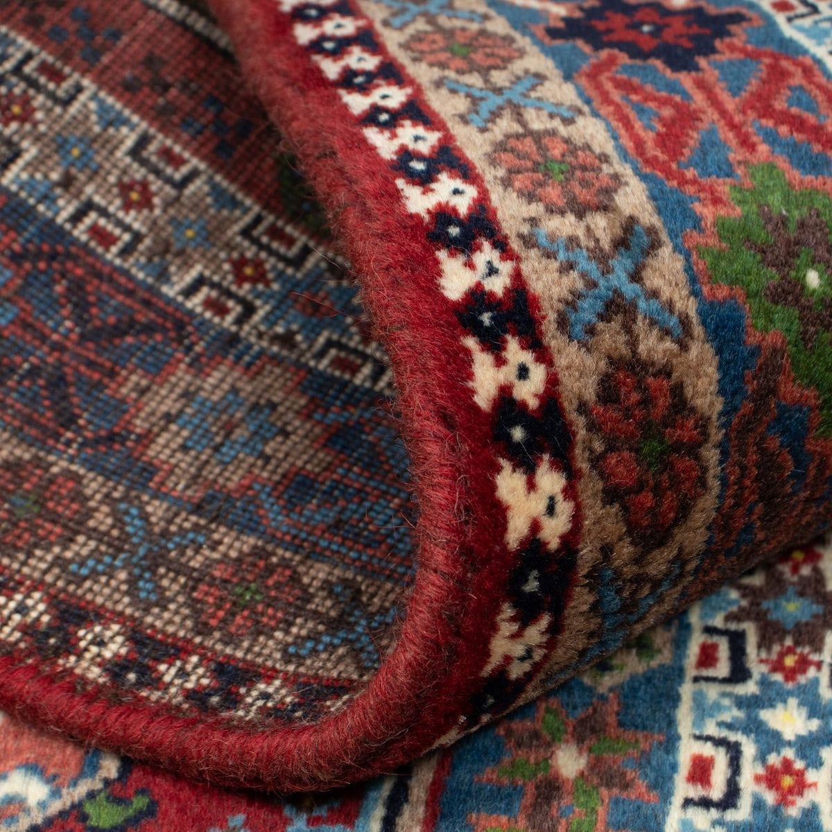 Persisk tæppe - Nomadisk - 142 x 99 cm - lysrød