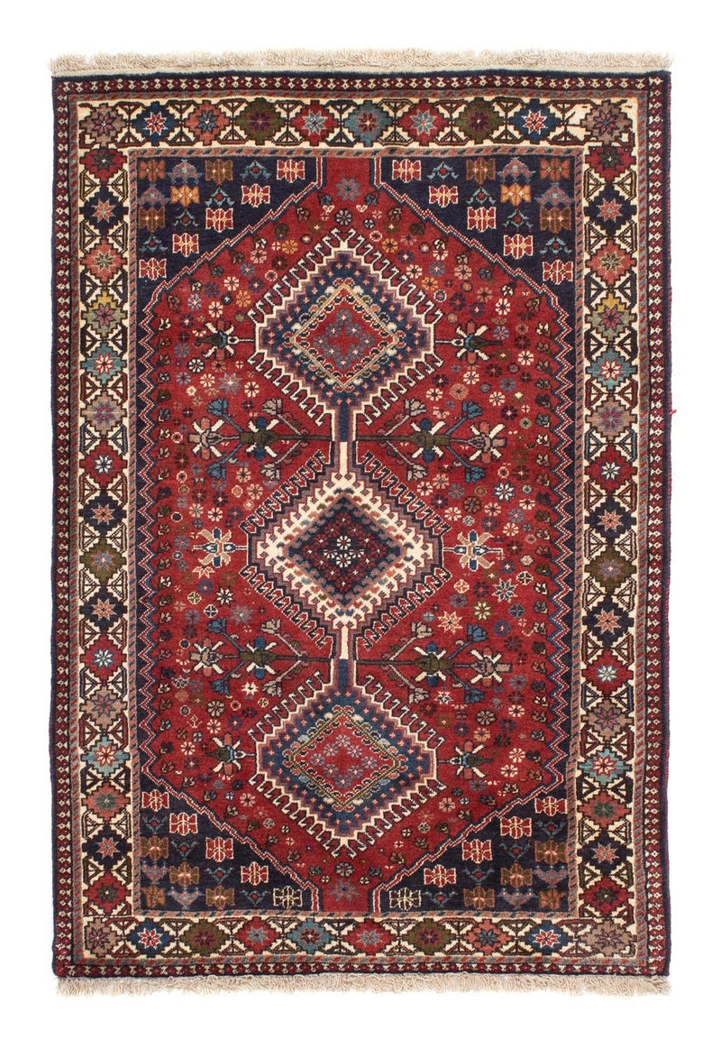 Persisk tæppe - Nomadisk - 151 x 103 cm - mørkerød
