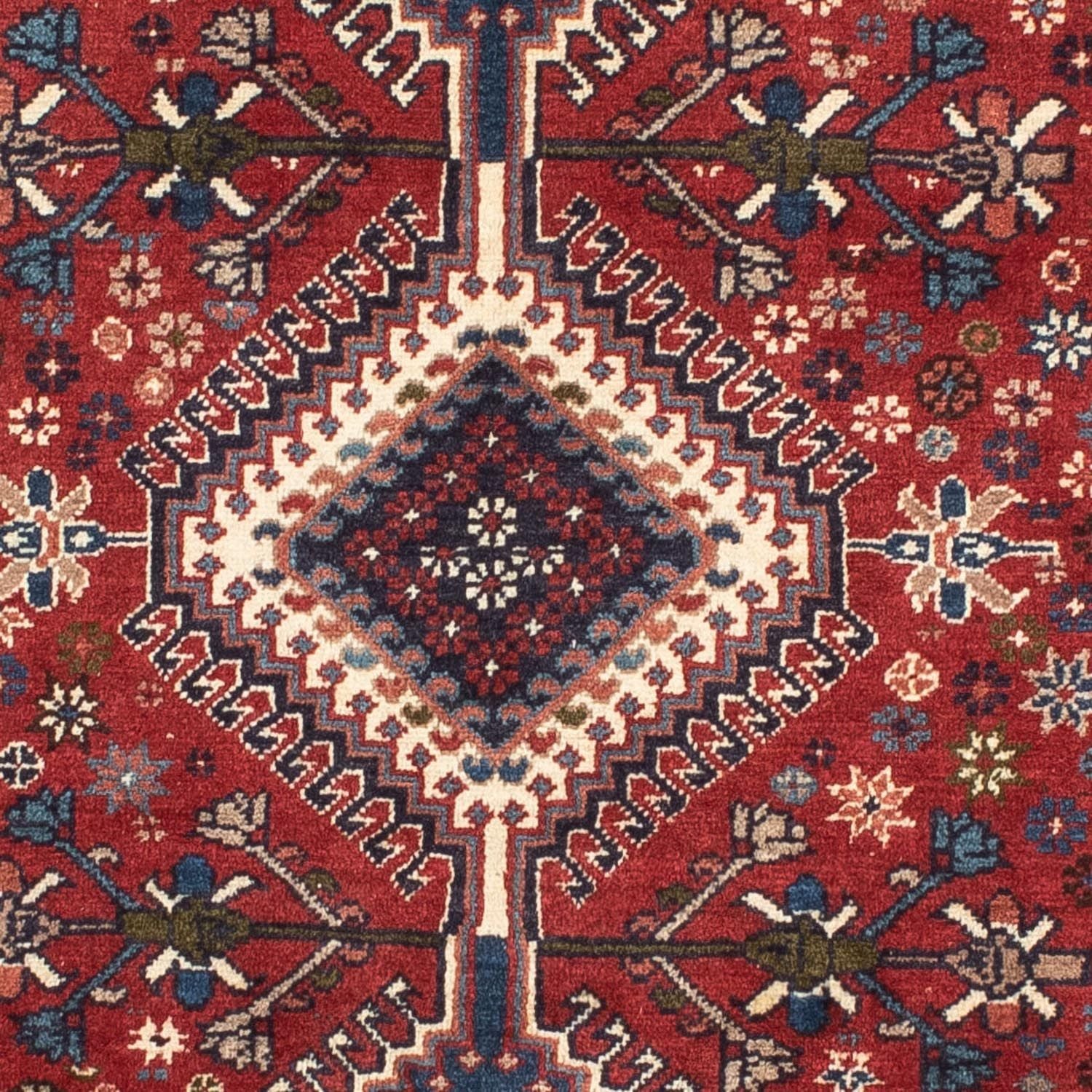 Persisk tæppe - Nomadisk - 151 x 103 cm - mørkerød
