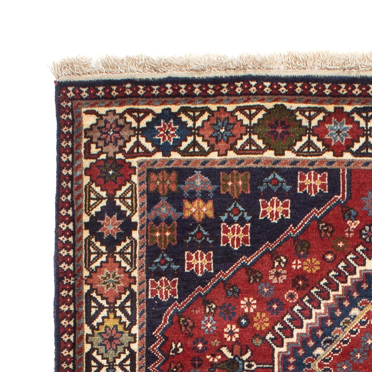 Persisk tæppe - Nomadisk - 151 x 103 cm - mørkerød