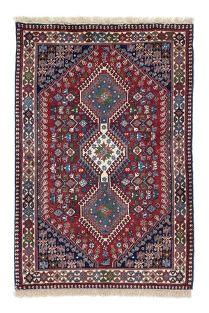 Persisk tæppe - Nomadisk - 145 x 97 cm - mørkerød