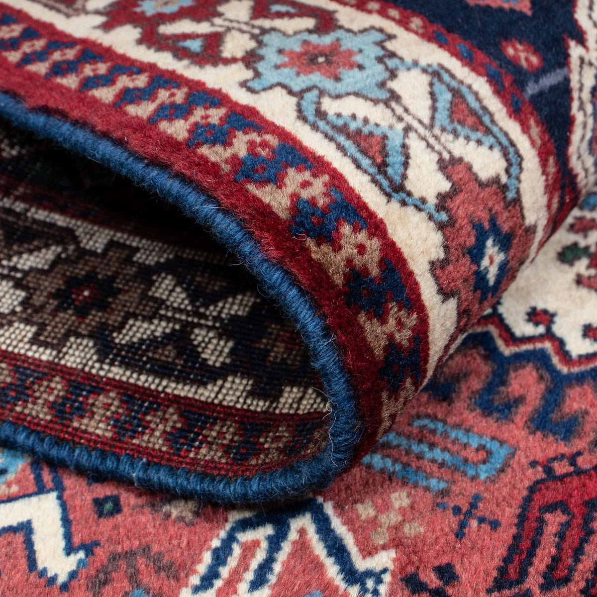 Persisk tæppe - Nomadisk - 146 x 100 cm - lysrød