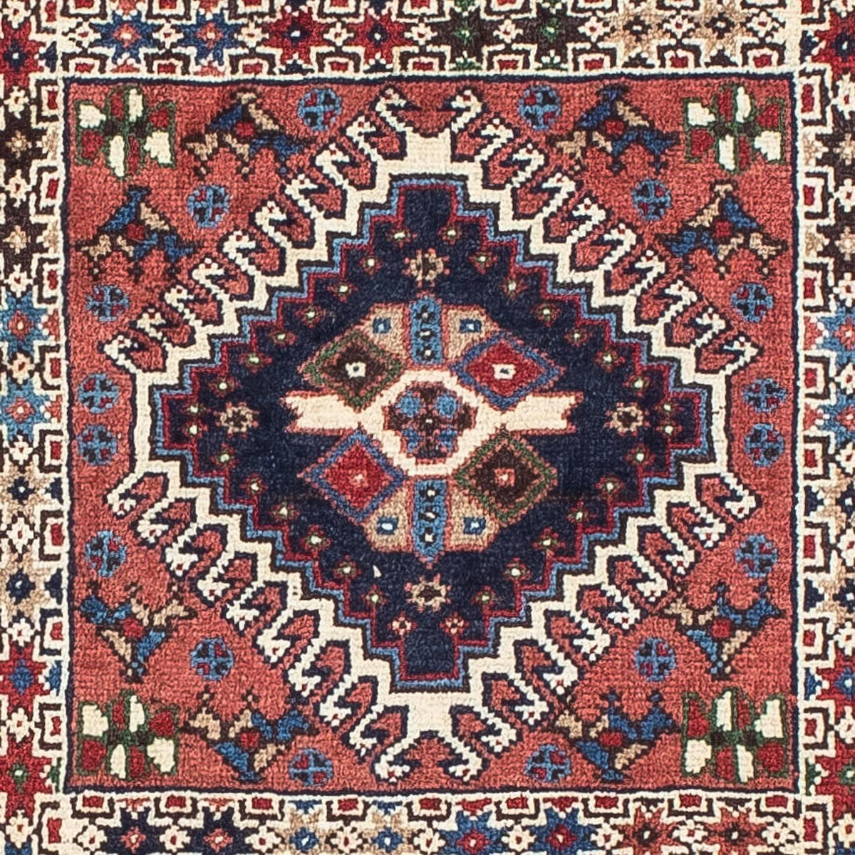 Persisk tæppe - Nomadisk - 140 x 100 cm - lysrød