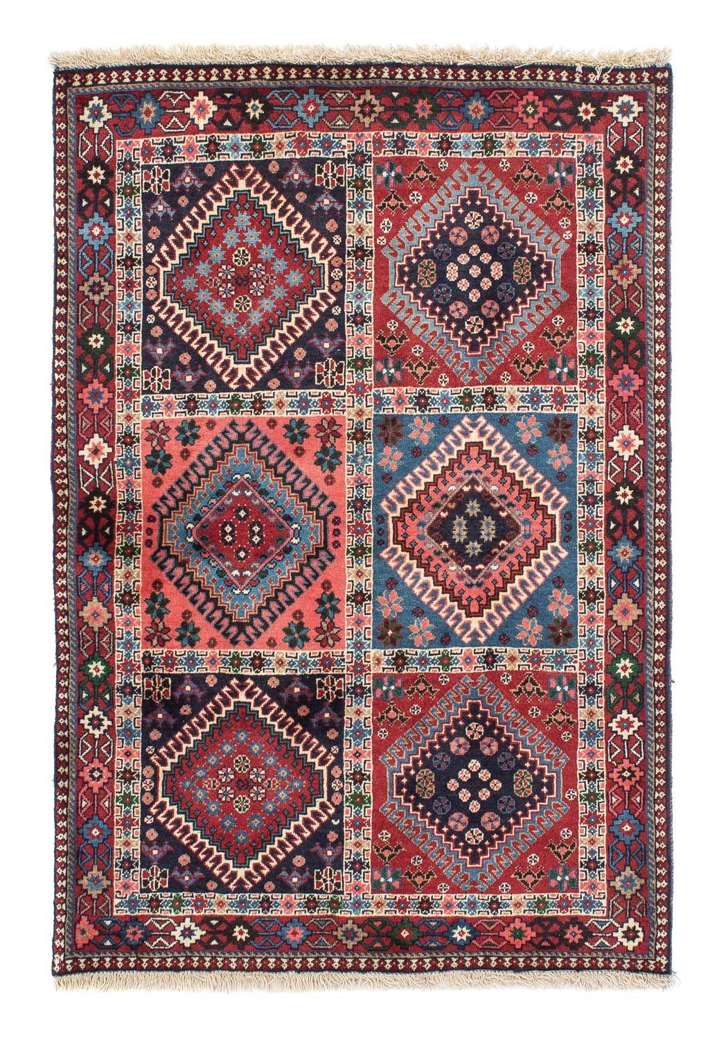 Persisk tæppe - Nomadisk - 145 x 99 cm - lysrød
