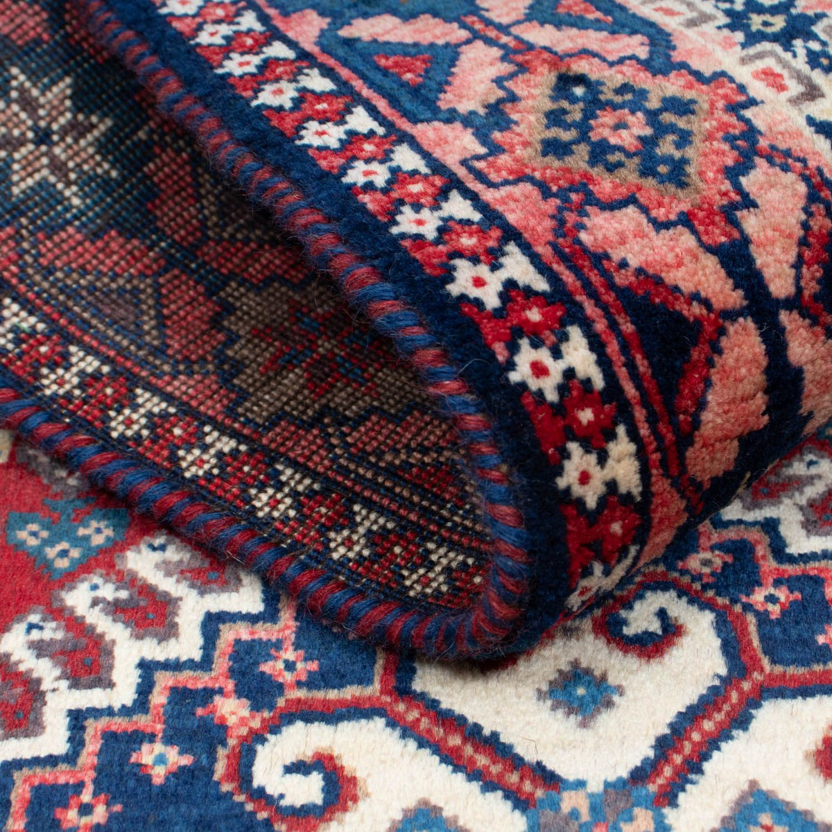 Persisk tæppe - Nomadisk - 152 x 107 cm - lysrød