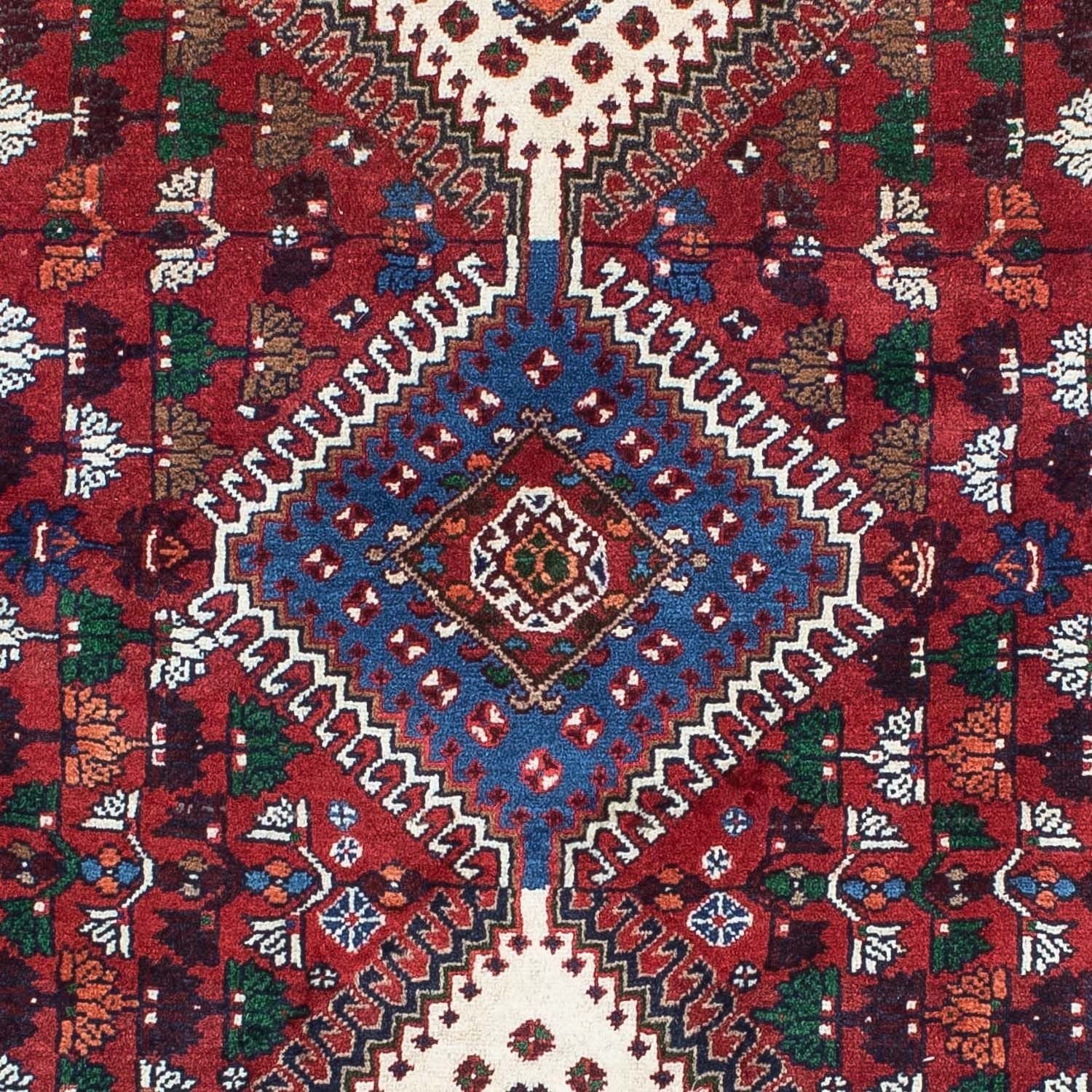 Persisk tæppe - Nomadisk - 149 x 105 cm - mørkerød