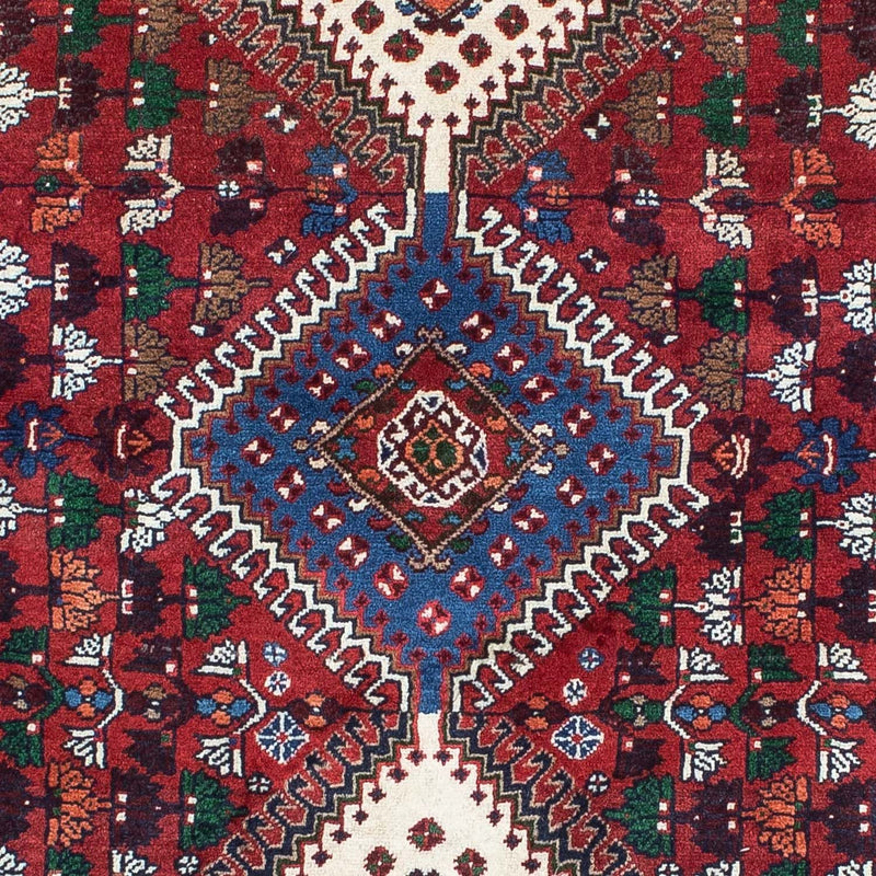 Persisk tæppe - Nomadisk - 149 x 105 cm - mørkerød