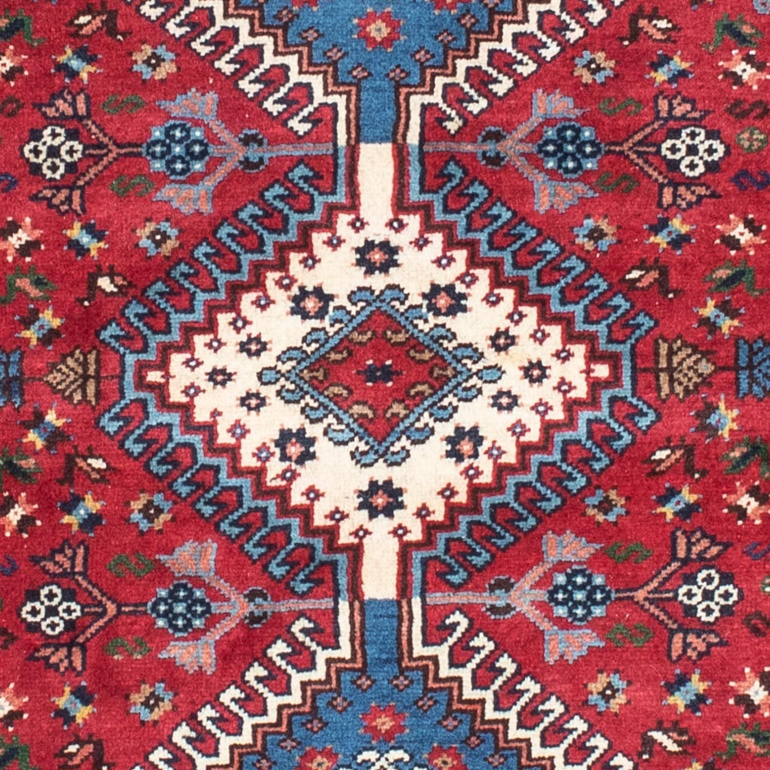 Persisk tæppe - Nomadisk - 143 x 102 cm - rød